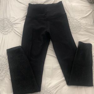 Beyond Yoga black and black sparkle legging